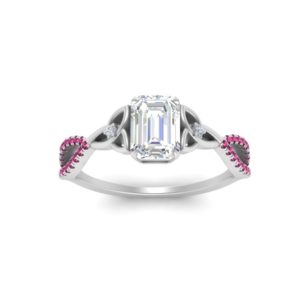 entwined-celtic-emerald-cut-love-knot-pink-sapphire-engagement-ring-in-white-gold-FD9306EMRGSADRPI-NL-WG