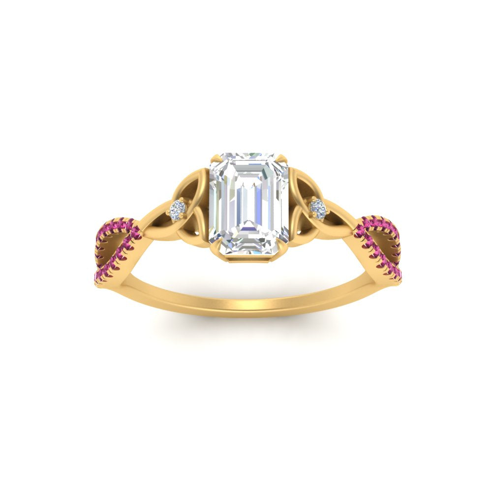 entwined-celtic-emerald-cut-love-knot-pink-sapphire-engagement-ring-in-yellow-gold-FD9306EMRGSADRPI-NL-YG