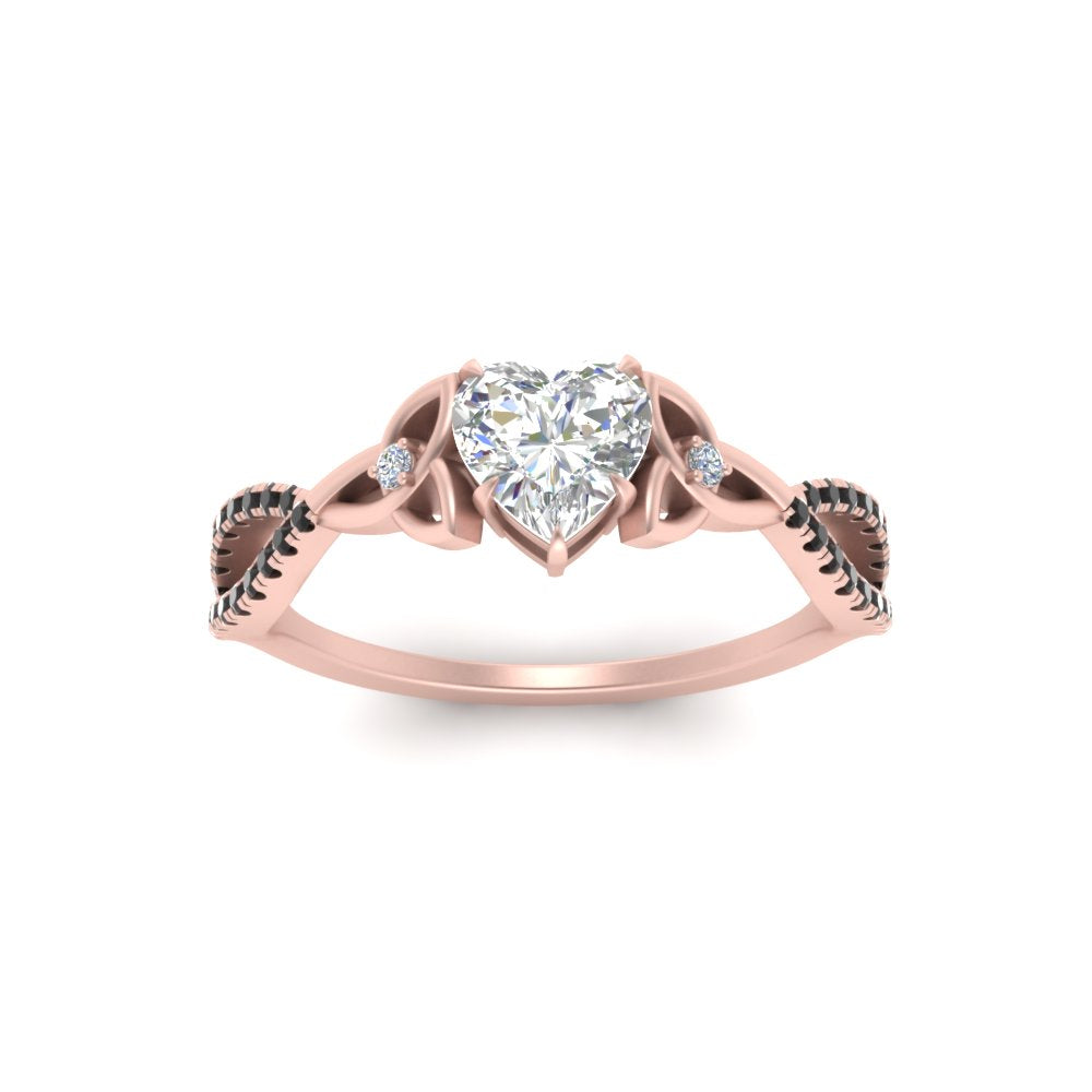 entwined-celtic-heart-shaped-love-knot-black-diamond-engagement-ring-in-rose-gold-FD9306HTRGBLACK-NL-RG