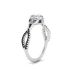 Load image into Gallery viewer, entwined-celtic-heart-shaped-love-knot-black-diamond-engagement-ring-in-white-gold-FD9306HTRGBLACK-NL-WG
