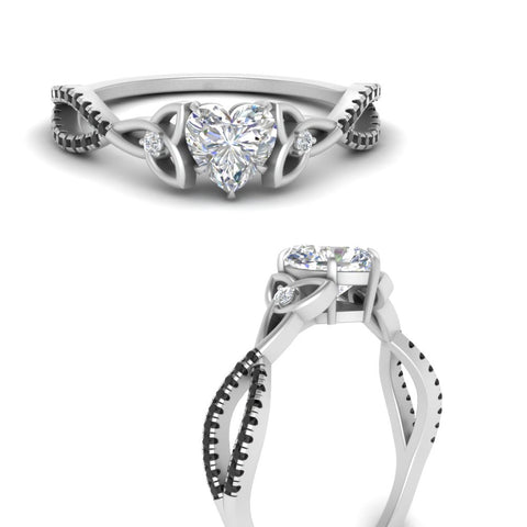 entwined-celtic-heart-shaped-love-knot-black-diamond-engagement-ring-in-white-gold-FD9306HTRGBLACK-NL-WG