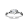 Load image into Gallery viewer, entwined-celtic-heart-shaped-love-knot-black-diamond-engagement-ring-in-white-gold-FD9306HTRGBLACK-NL-WG