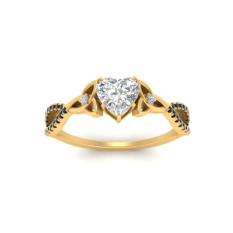 entwined-celtic-heart-shaped-love-knot-black-diamond-engagement-ring-in-yellow-gold-FD9306HTRGBLACK-NL-YG