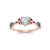 Load image into Gallery viewer, entwined-celtic-heart-shaped-love-knot-blue-topaz-engagement-ring-in-rose-gold-FD9306HTRGICBLTO-NL-RG