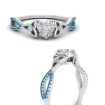 Load image into Gallery viewer, entwined-celtic-heart-shaped-love-knot-blue-topaz-engagement-ring-in-white-gold-FD9306HTRGICBLTO-NL-WG

