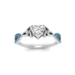 Load image into Gallery viewer, entwined-celtic-heart-shaped-love-knot-blue-topaz-engagement-ring-in-white-gold-FD9306HTRGICBLTO-NL-WG
