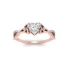 Load image into Gallery viewer, entwined-celtic-heart-shaped-love-knot-diamond-engagement-ring-in-rose-gold-FD9306HTR-NL-RG