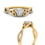 Load image into Gallery viewer, entwined-celtic-heart-shaped-love-knot-diamond-engagement-ring-in-yellow-gold-FD9306HTR-NL-YG
