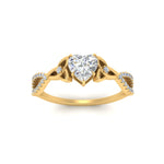 Load image into Gallery viewer, entwined-celtic-heart-shaped-love-knot-diamond-engagement-ring-in-yellow-gold-FD9306HTR-NL-YG
