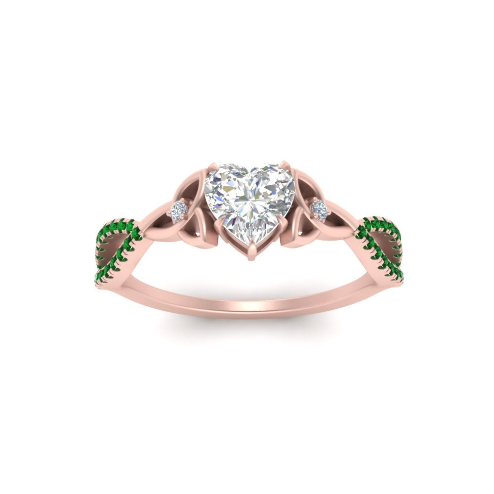 entwined-celtic-heart-shaped-love-knot-emerald-engagement-ring-in-rose-gold-FD9306HTRGEMGR-NL-RG