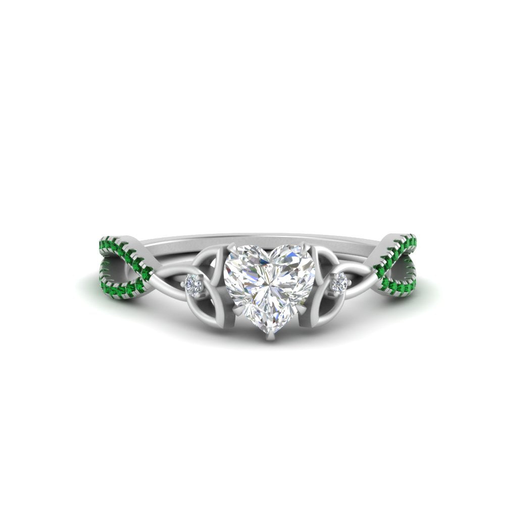 entwined-celtic-heart-shaped-love-knot-emerald-engagement-ring-in-white-gold-FD9306HTRGEMGR-NL-WG