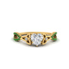Load image into Gallery viewer, entwined-celtic-heart-shaped-love-knot-emerald-engagement-ring-in-yellow-gold-FD9306HTRGEMGR-NL-YG
