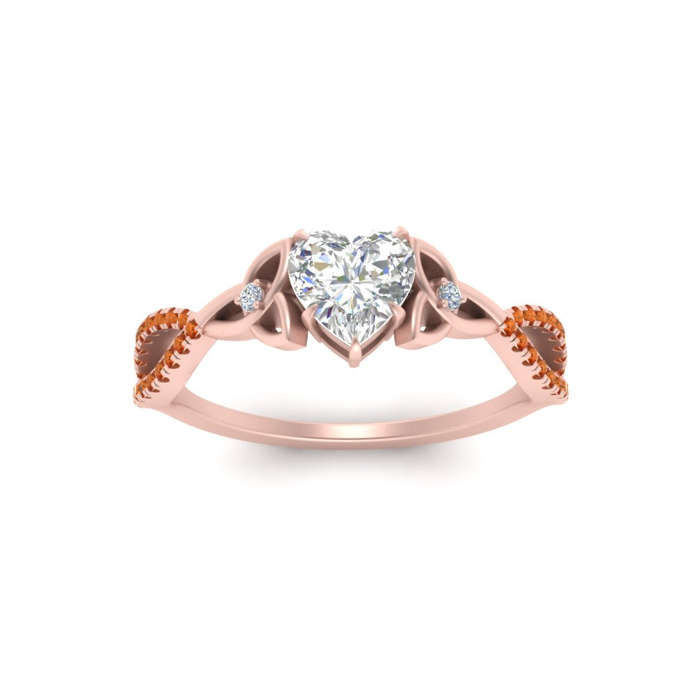 entwined-celtic-heart-shaped-love-knot-orange-sapphire-engagement-ring-in-rose-gold-FD9306HTRGSAOR-NL-RG