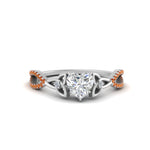 Load image into Gallery viewer, entwined-celtic-heart-shaped-love-knot-orange-sapphire-engagement-ring-in-white-gold-FD9306HTRGSAOR-NL-WG
