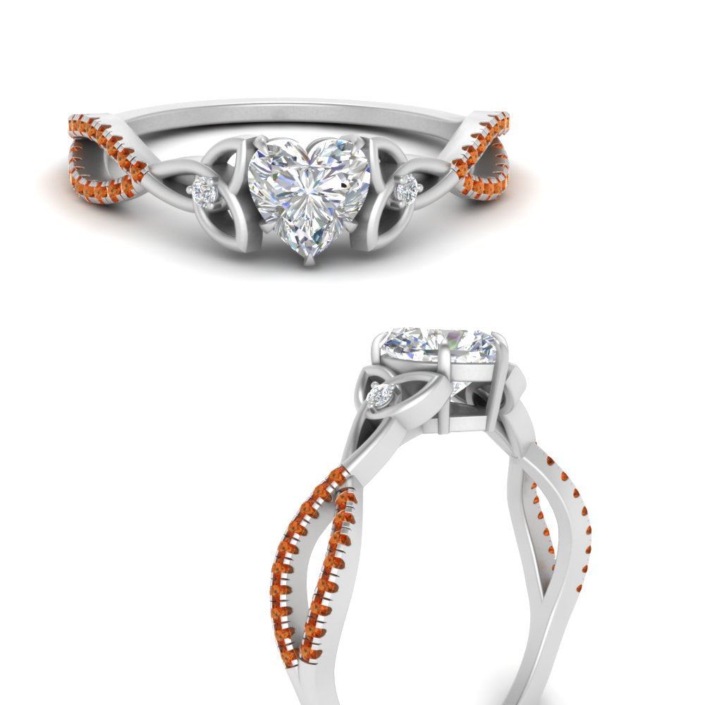 entwined-celtic-heart-shaped-love-knot-orange-sapphire-engagement-ring-in-white-gold-FD9306HTRGSAOR-NL-WG