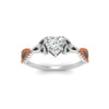 Load image into Gallery viewer, entwined-celtic-heart-shaped-love-knot-orange-sapphire-engagement-ring-in-white-gold-FD9306HTRGSAOR-NL-WG