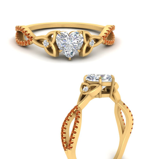 entwined-celtic-heart-shaped-love-knot-orange-sapphire-engagement-ring-in-yellow-gold-FD9306HTRGSAOR-NL-YG