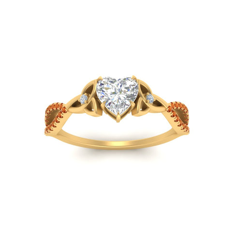 entwined-celtic-heart-shaped-love-knot-orange-sapphire-engagement-ring-in-yellow-gold-FD9306HTRGSAOR-NL-YG
