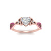 Load image into Gallery viewer, entwined-celtic-heart-shaped-love-knot-pink-sapphire-engagement-ring-in-rose-gold-FD9306HTRGSADRPI-NL-RG