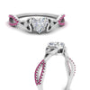 Load image into Gallery viewer, entwined-celtic-heart-shaped-love-knot-pink-sapphire-engagement-ring-in-white-gold-FD9306HTRGSADRPI-NL-WG