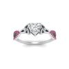 Load image into Gallery viewer, entwined-celtic-heart-shaped-love-knot-pink-sapphire-engagement-ring-in-white-gold-FD9306HTRGSADRPI-NL-WG
