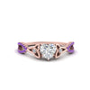 Load image into Gallery viewer, entwined-celtic-heart-shaped-love-knot-purple-topaz-engagement-ring-in-rose-gold-FD9306HTRGVITO-NL-RG