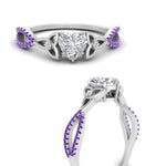 Load image into Gallery viewer, entwined-celtic-heart-shaped-love-knot-purple-topaz-engagement-ring-in-white-gold-FD9306HTRGVITO-NL-WG
