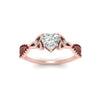Load image into Gallery viewer, entwined-celtic-heart-shaped-love-knot-ruby-engagement-ring-in-rose-gold-FD9306HTRGRUDR-NL-RG