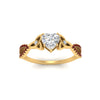 Load image into Gallery viewer, entwined-celtic-heart-shaped-love-knot-ruby-engagement-ring-in-yellow-gold-FD9306HTRGRUDR-NL-YG