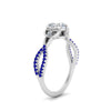 Load image into Gallery viewer, entwined-celtic-heart-shaped-love-knot-sapphire-engagement-ring-in-white-gold-FD9306HTRGSABL-NL-WG