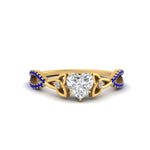 Load image into Gallery viewer, entwined-celtic-heart-shaped-love-knot-sapphire-engagement-ring-in-yellow-gold-FD9306HTRGSABL-NL-YG
