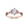 Load image into Gallery viewer, entwined-celtic-marquise-cut-love-knot-black-diamond-engagement-ring-in-rose-gold-FD9306MQRGBLACK-NL-RG