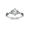 Load image into Gallery viewer, entwined-celtic-marquise-cut-love-knot-black-diamond-engagement-ring-in-white-gold-FD9306MQRGBLACK-NL-WG