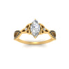 Load image into Gallery viewer, entwined-celtic-marquise-cut-love-knot-black-diamond-engagement-ring-in-yellow-gold-FD9306MQRGBLACK-NL-YG