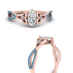 Load image into Gallery viewer, entwined-celtic-marquise-cut-love-knot-blue-topaz-engagement-ring-in-rose-gold-FD9306MQRGICBLTO-NL-RG
