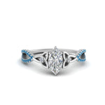 Load image into Gallery viewer, entwined-celtic-marquise-cut-love-knot-blue-topaz-engagement-ring-in-white-gold-FD9306MQRGICBLTO-NL-WG