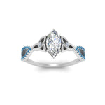 Load image into Gallery viewer, entwined-celtic-marquise-cut-love-knot-blue-topaz-engagement-ring-in-white-gold-FD9306MQRGICBLTO-NL-WG