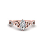 Load image into Gallery viewer, entwined-celtic-marquise-cut-love-knot-diamond-engagement-ring-in-rose-gold-FD9306MQR-NL-RG