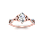 Load image into Gallery viewer, entwined-celtic-marquise-cut-love-knot-diamond-engagement-ring-in-rose-gold-FD9306MQR-NL-RG
