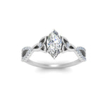 Load image into Gallery viewer, entwined-celtic-marquise-cut-love-knot-diamond-engagement-ring-in-white-gold-FD9306MQR-NL-WG
