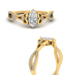 Load image into Gallery viewer, entwined-celtic-marquise-cut-love-knot-diamond-engagement-ring-in-yellow-gold-FD9306MQR-NL-YG
