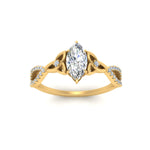 Load image into Gallery viewer, entwined-celtic-marquise-cut-love-knot-diamond-engagement-ring-in-yellow-gold-FD9306MQR-NL-YG