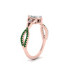 Load image into Gallery viewer, entwined-celtic-marquise-cut-love-knot-emerald-engagement-ring-in-rose-gold-FD9306MQRGEMGR-NL-RG
