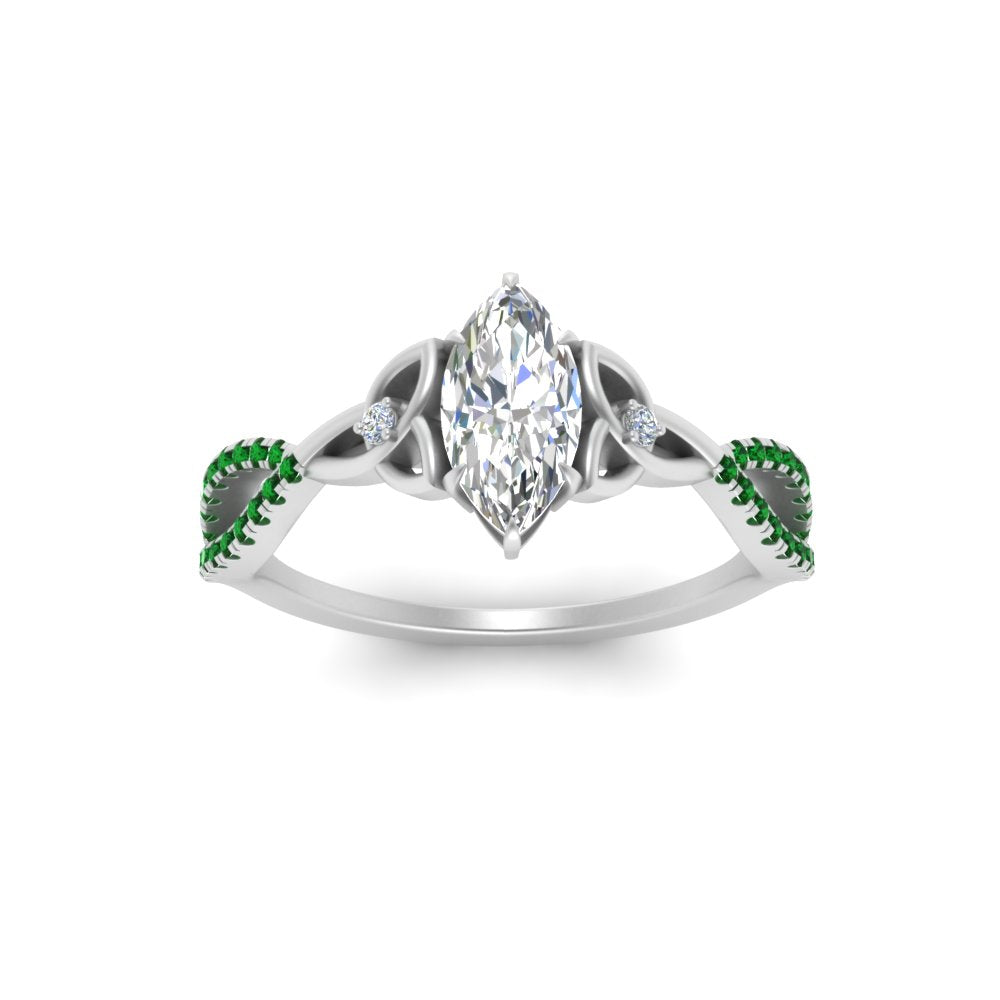 entwined-celtic-marquise-cut-love-knot-emerald-engagement-ring-in-white-gold-FD9306MQRGEMGR-NL-WG