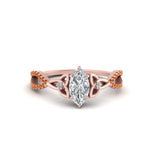 Load image into Gallery viewer, entwined-celtic-marquise-cut-love-knot-orange-sapphire-engagement-ring-in-rose-gold-FD9306MQRGSAOR-NL-RG
