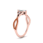 Load image into Gallery viewer, entwined-celtic-marquise-cut-love-knot-orange-sapphire-engagement-ring-in-rose-gold-FD9306MQRGSAOR-NL-RG
