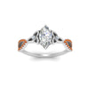 Load image into Gallery viewer, entwined-celtic-marquise-cut-love-knot-orange-sapphire-engagement-ring-in-white-gold-FD9306MQRGSAOR-NL-WG