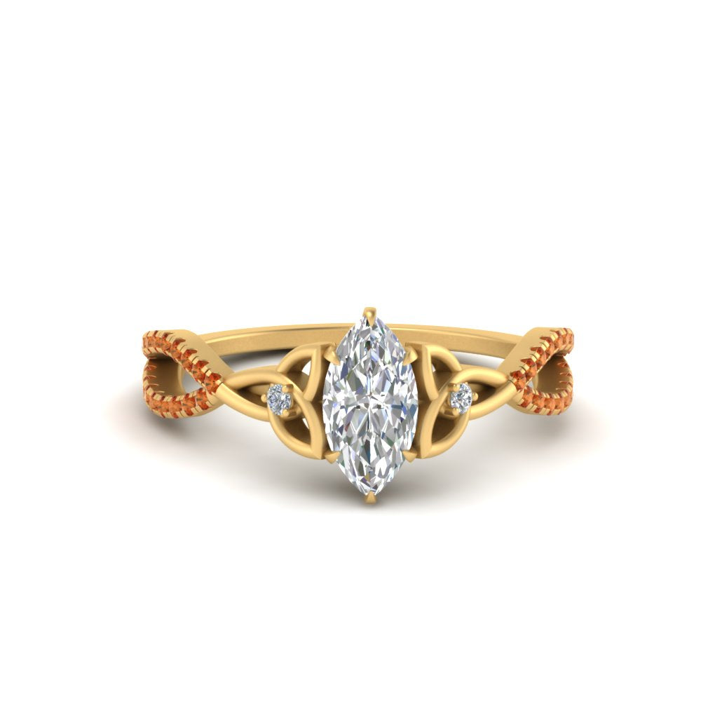 entwined-celtic-marquise-cut-love-knot-orange-sapphire-engagement-ring-in-yellow-gold-FD9306MQRGSAOR-NL-YG