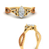 Load image into Gallery viewer, entwined-celtic-marquise-cut-love-knot-orange-sapphire-engagement-ring-in-yellow-gold-FD9306MQRGSAOR-NL-YG