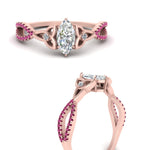 Load image into Gallery viewer, entwined-celtic-marquise-cut-love-knot-pink-sapphire-engagement-ring-in-rose-gold-FD9306MQRGSADRPI-NL-RG
